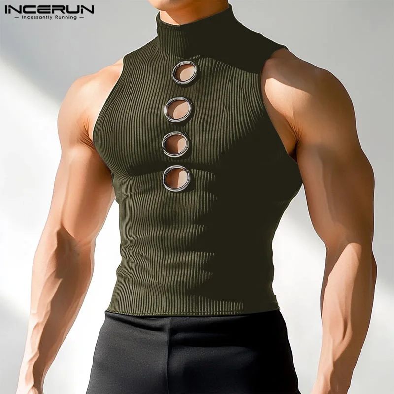 Herren Oberteil Ärmellos Tank Top Sexy Shirt Clubwear Muskel T-Shirt Unterhemd