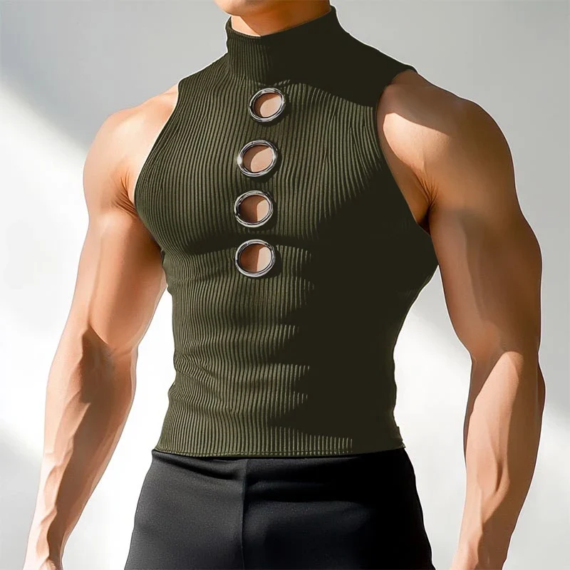 Herren Oberteil Ärmellos Tank Top Sexy Shirt Clubwear Muskel T-Shirt Unterhemd