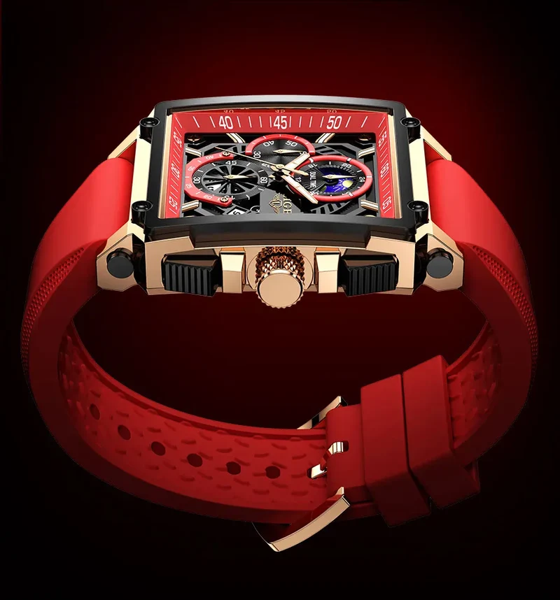 Orologio Uomo Quarzo Acciaio Inossidabile Orologio digitale Cronografo sportivo