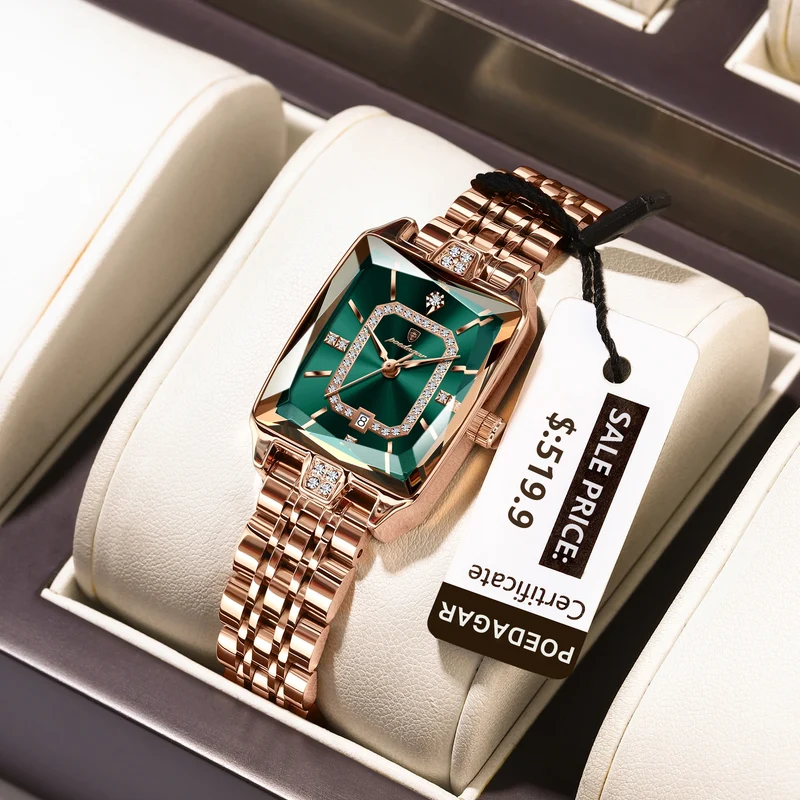 Orologio da Polso Donna Quarzo Quadrante Acciaio Inossidabile Classico Elegante