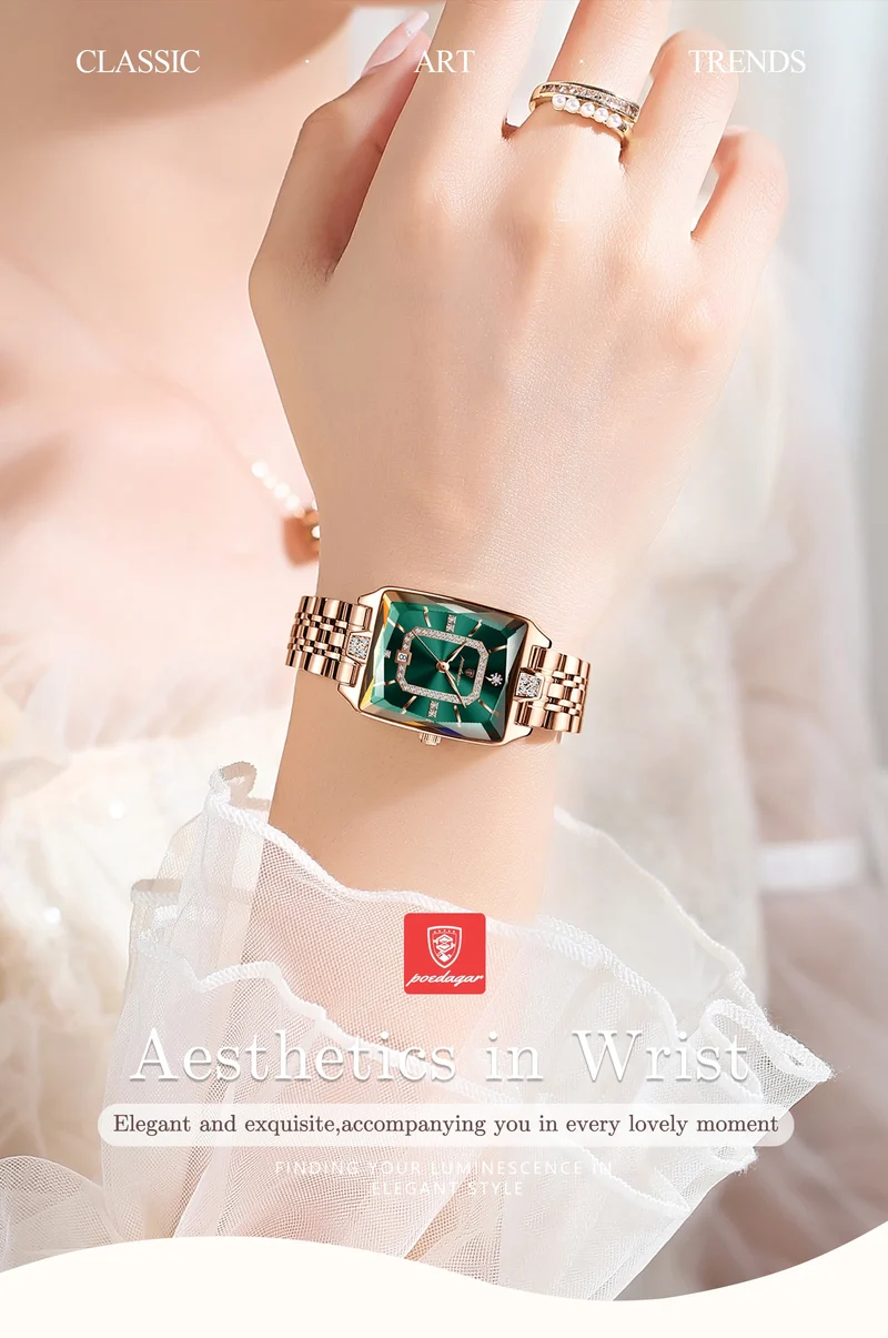 Orologio da Polso Donna Quarzo Quadrante Acciaio Inossidabile Classico Elegante