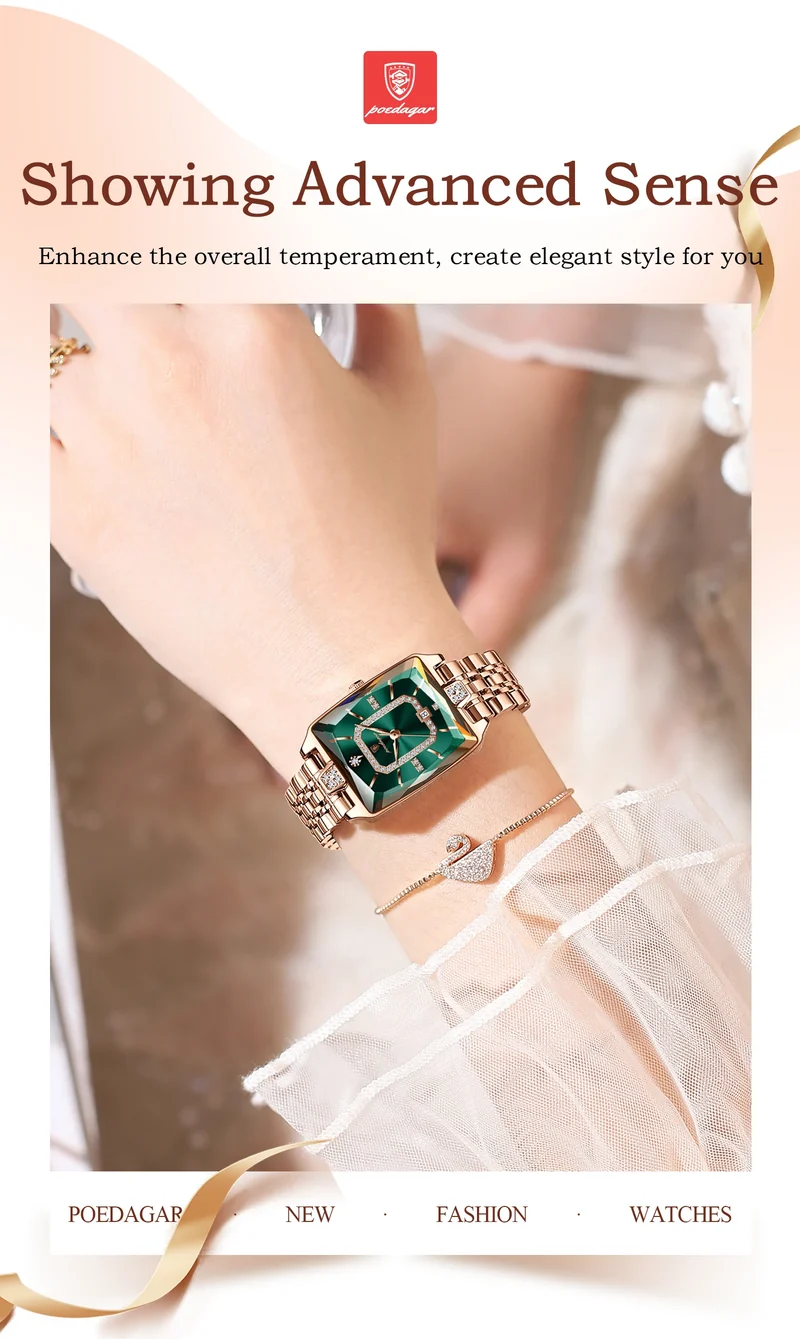 Orologio da Polso Donna Quarzo Quadrante Acciaio Inossidabile Classico Elegante