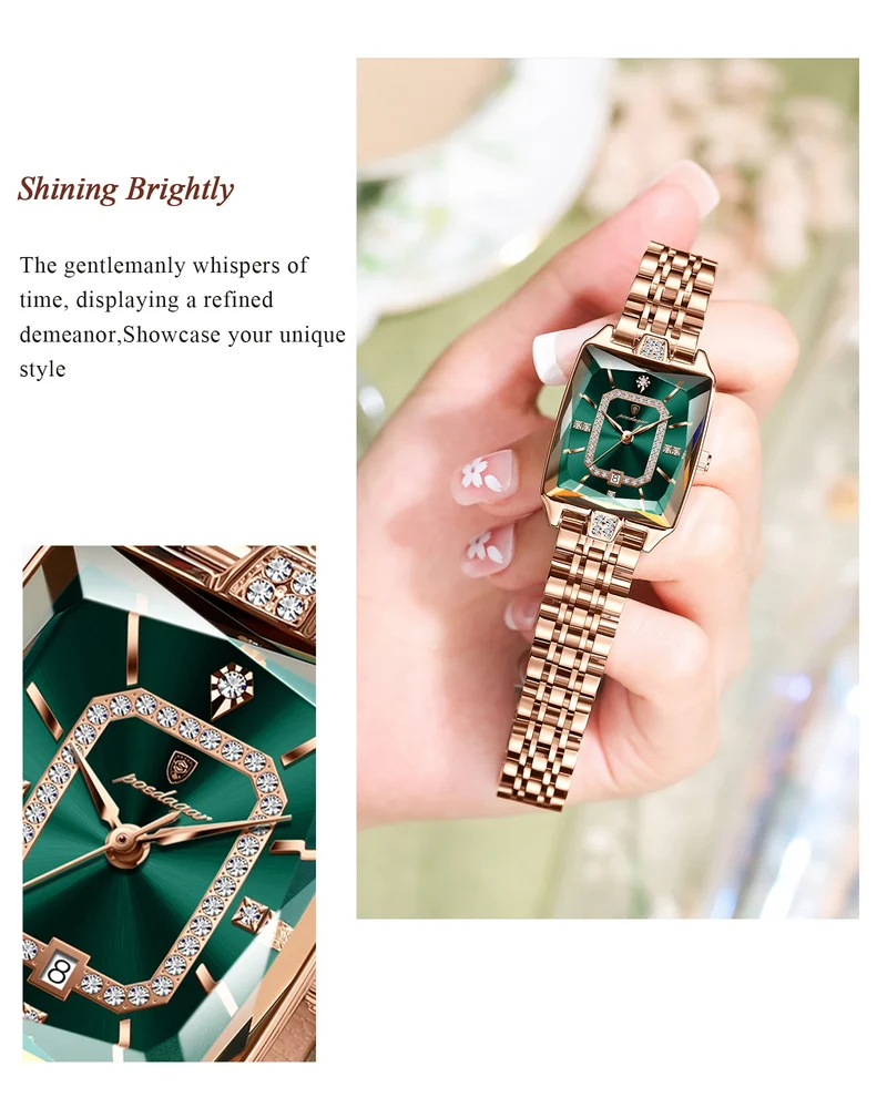 Orologio da Polso Donna Quarzo Quadrante Acciaio Inossidabile Classico Elegante