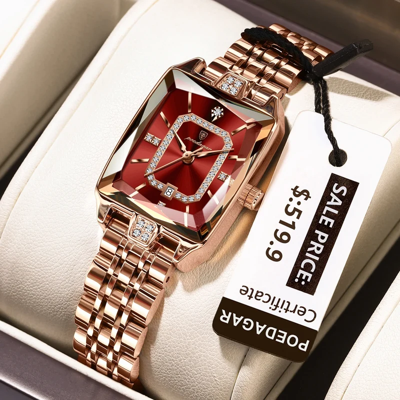 Orologio da Polso Donna Quarzo Quadrante Acciaio Inossidabile Classico Elegante