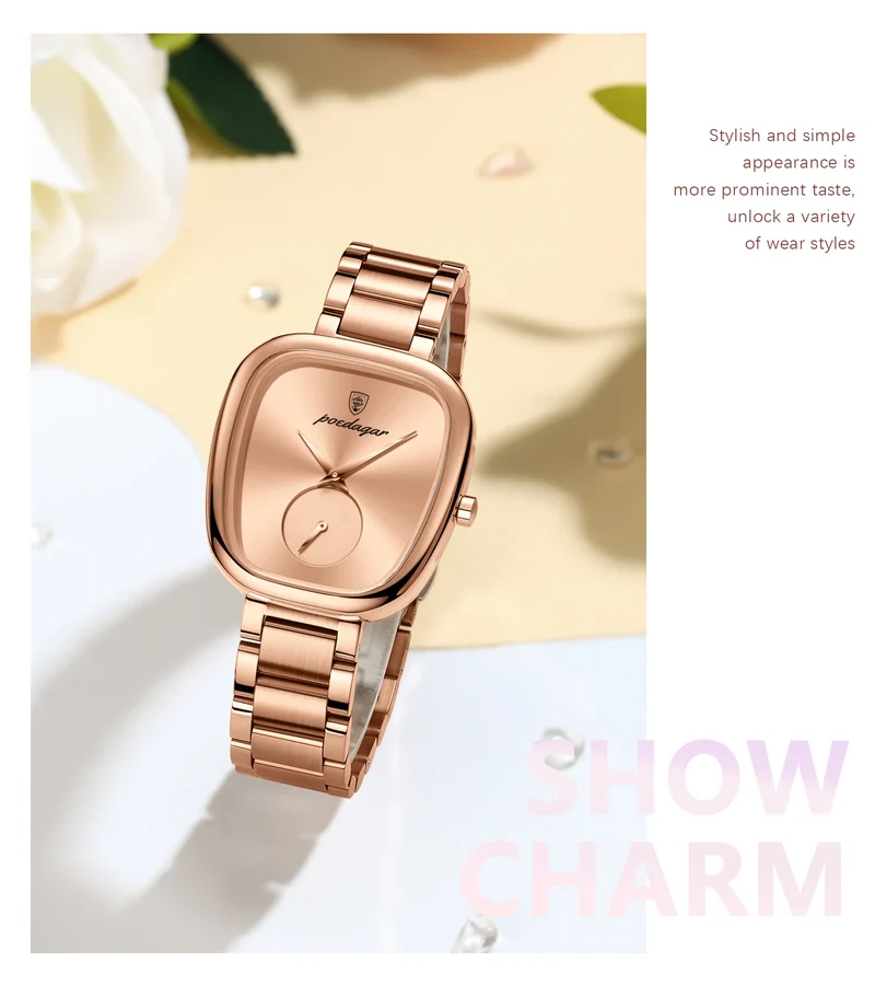 Damen Armbanduhr Armband Uhren Luxus Quarz Uhr Silber Gold Business Quarzuhr
