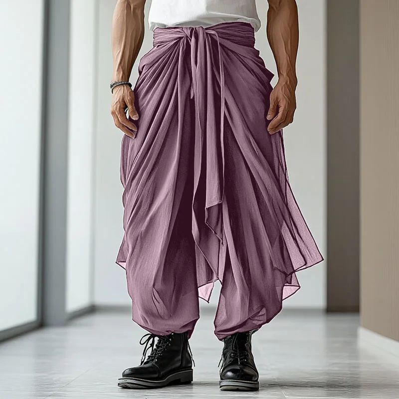 Pantaloni Uomo Fitness Pants Turca Etnici Kilt Sarouel Harem Aladin Leggings