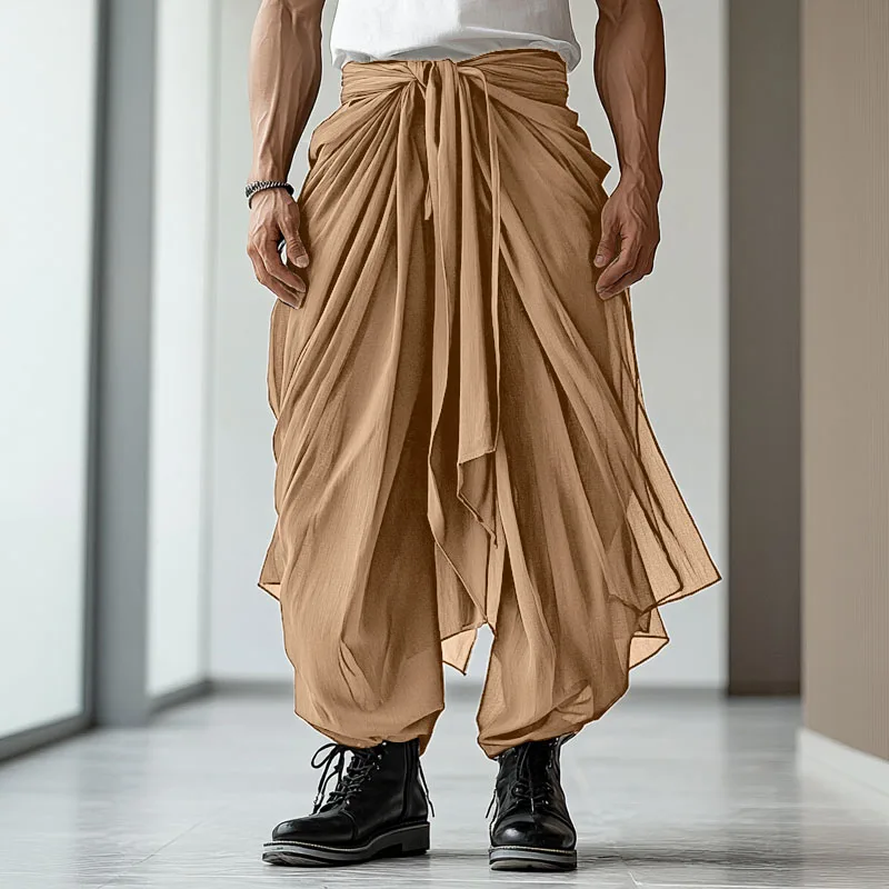 Pantaloni Uomo Fitness Pants Turca Etnici Kilt Sarouel Harem Aladin Leggings