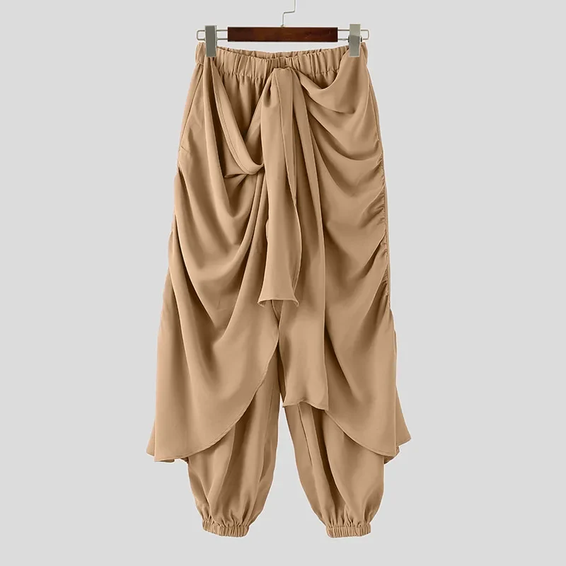 Pantaloni Uomo Fitness Pants Turca Etnici Kilt Sarouel Harem Aladin Leggings