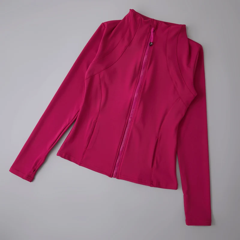Damen kurze Sportjacke Sweatshirt Fitness Gym Jacke Yogajacke Yoga Sportswear