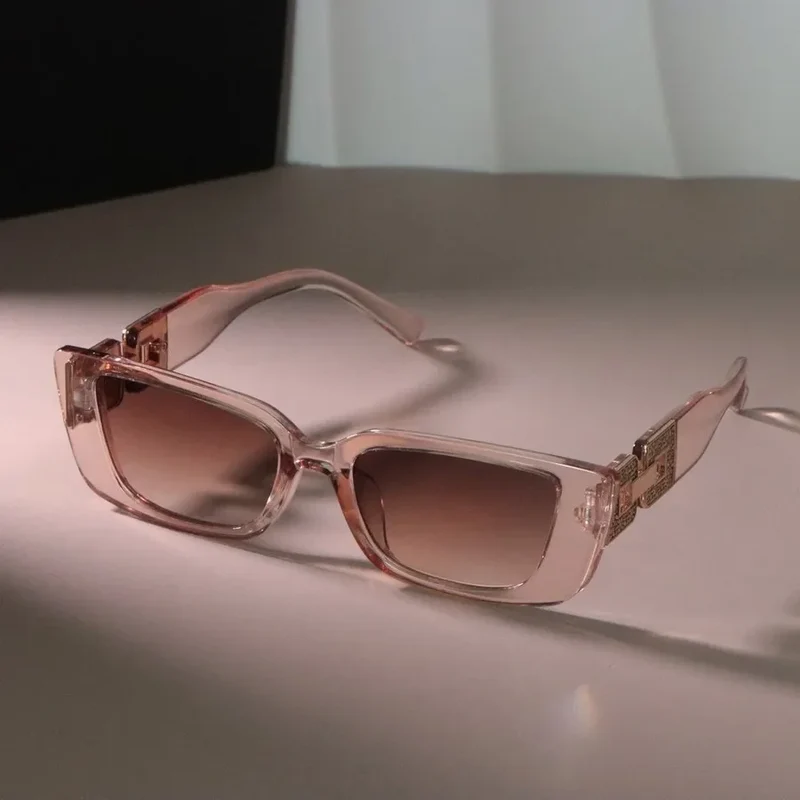 Damen Sonnenbrille Designer Luxus Brille Quadratische Übergröße Gläser Vintage
