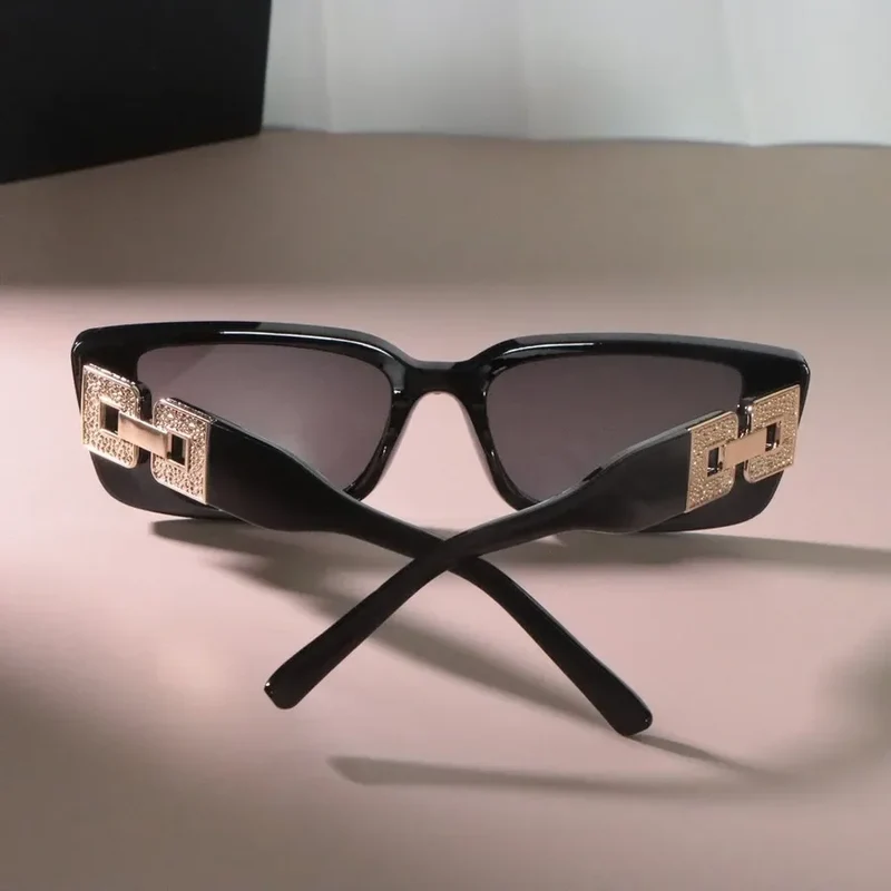 Damen Sonnenbrille Designer Luxus Brille Quadratische Übergröße Gläser Vintage