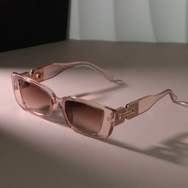 Damen Sonnenbrille Designer Luxus Brille Quadratische Übergröße Gläser Vintage