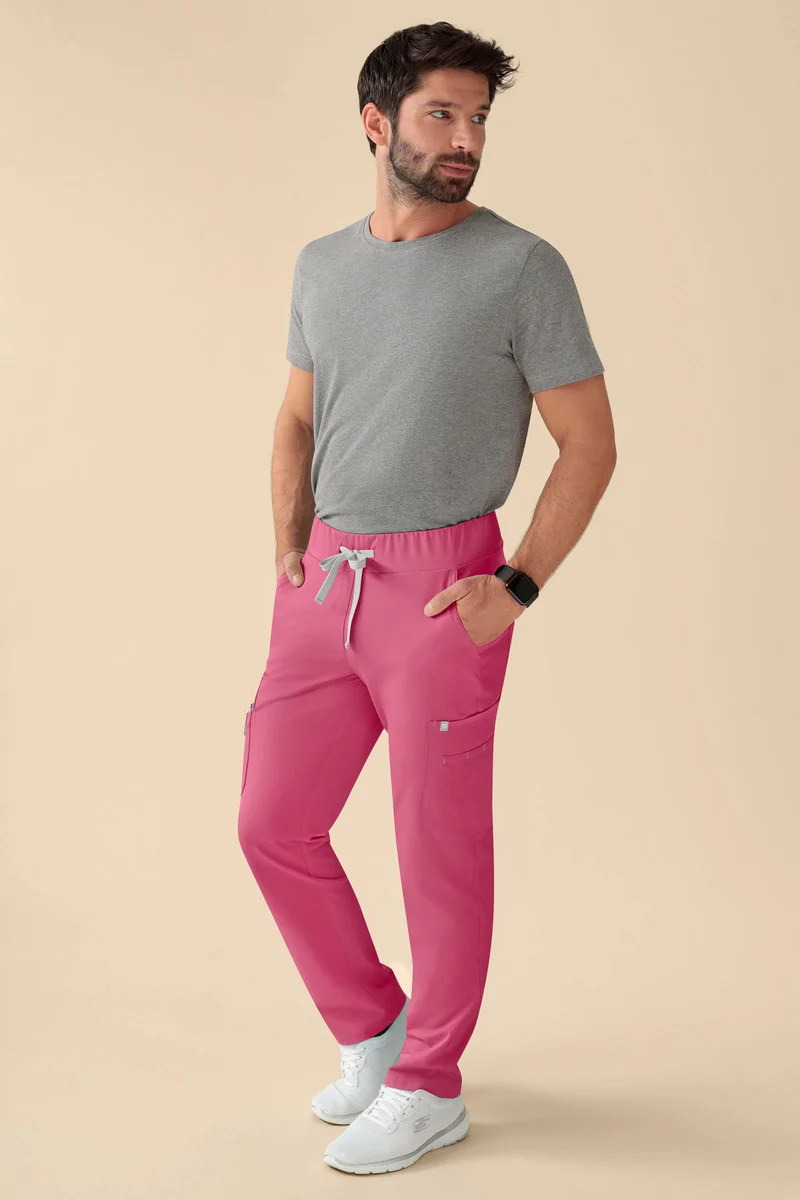 KAERE Hose Herren - gerader Saum Kurzgr. mit Beintaschen rosenholz