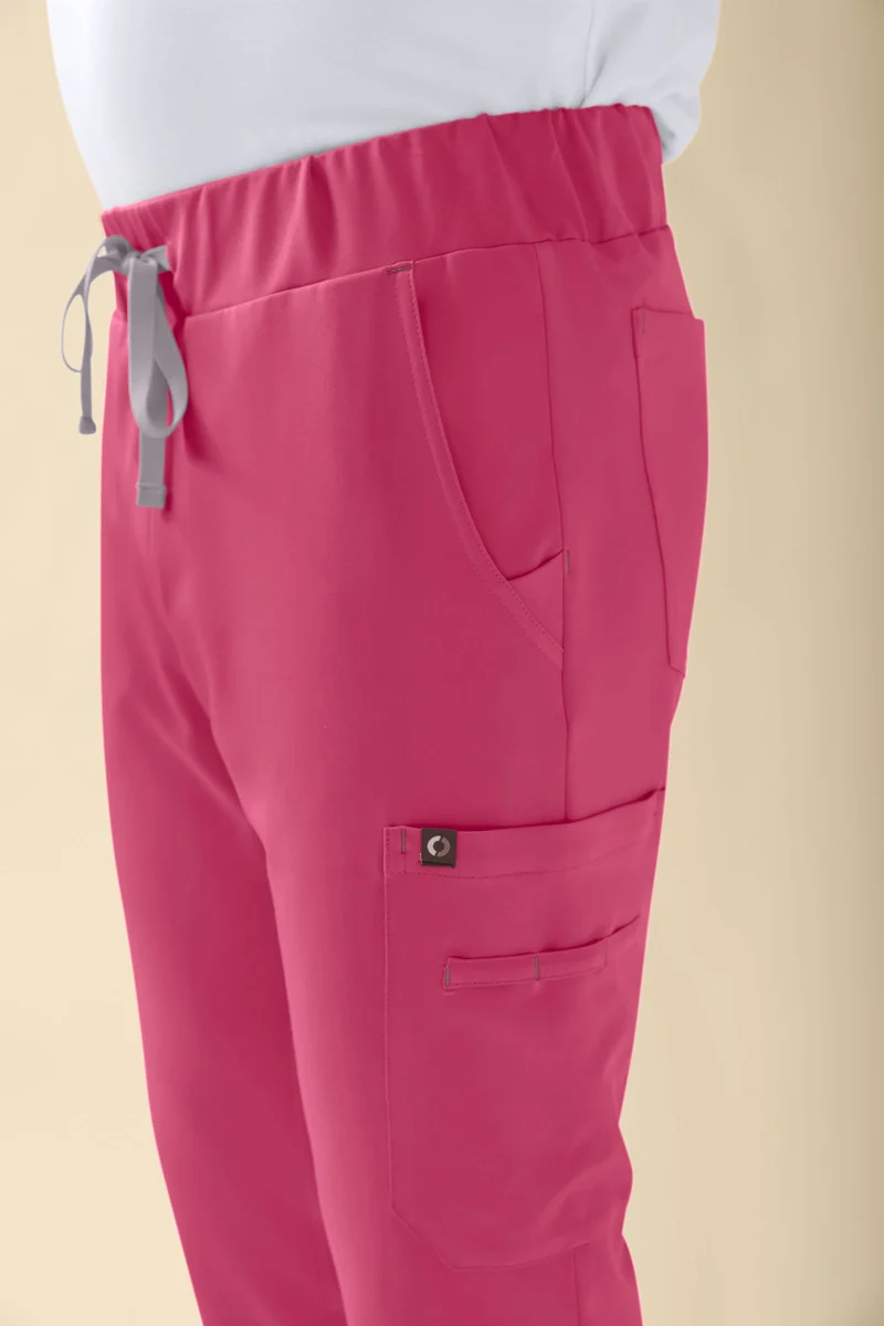KAERE Hose Herren - gerader Saum Kurzgr. mit Beintaschen rosenholz