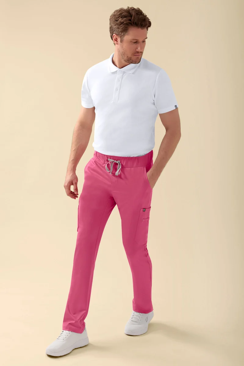 KAERE Hose Herren - gerader Saum mit Beintaschen rosenholz