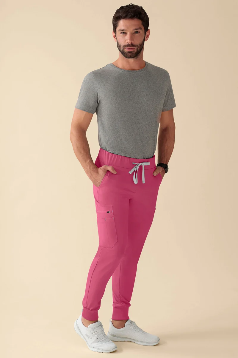 KAERE Hose Herren - Saumbündchen Kurzgr. mit Beintaschen rosenholz