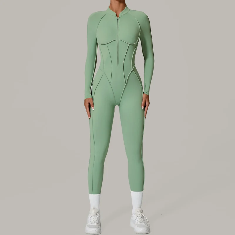 Yoga Fitness Overalls Jumpsuit Gym Stretch Leggings Jogging Anzug Top Push Up