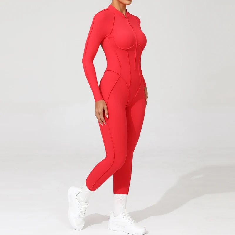 Yoga Fitness Overalls Jumpsuit Gym Stretch Leggings Jogging Anzug Top Push Up