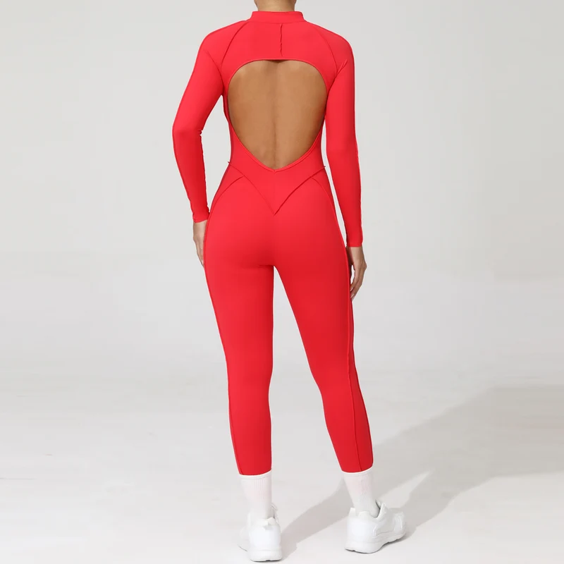 Yoga Fitness Overalls Jumpsuit Gym Stretch Leggings Jogging Anzug Top Push Up