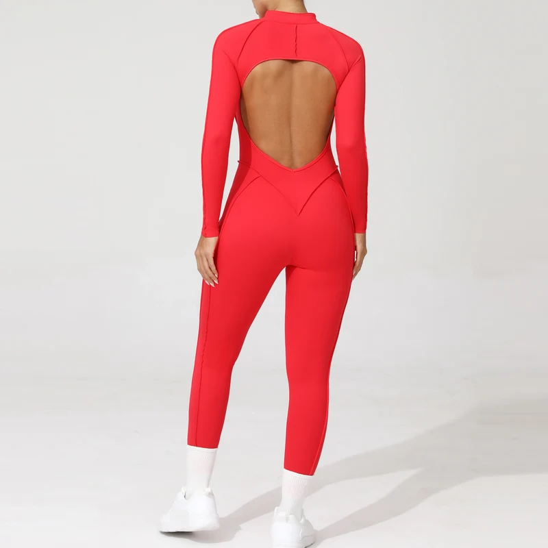 Yoga Fitness Overalls Jumpsuit Gym Stretch Leggings Jogging Anzug Top Push Up