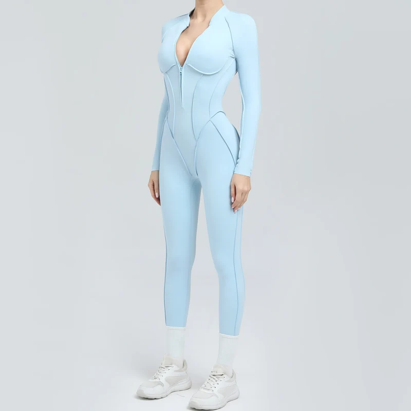 Yoga Fitness Overalls Jumpsuit Gym Stretch Leggings Jogging Anzug Top Push Up