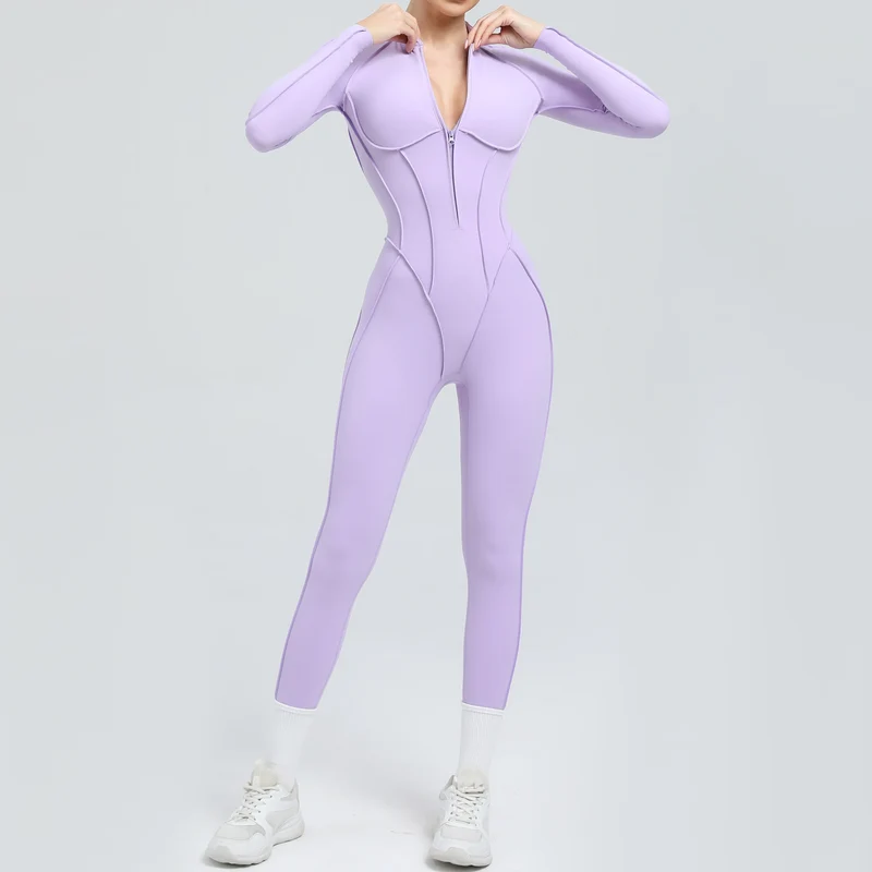 Yoga Fitness Overalls Jumpsuit Gym Stretch Leggings Jogging Anzug Top Push Up