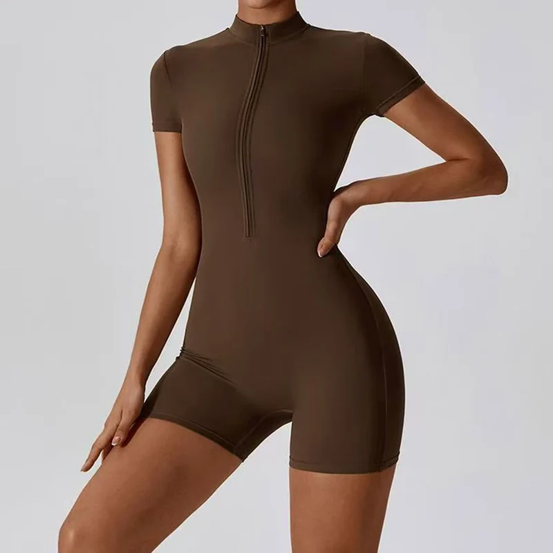 Yoga Fitness Overalls Jumpsuit Gym Stretch Leggings Jogging Anzug Top Push Up