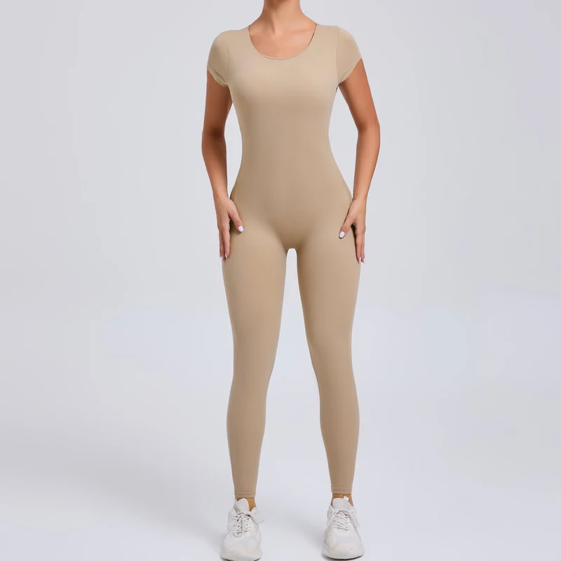 Tuta intera Sportiva Donna Rompers Pantaloni Yoga Palestra Sexy Jumpsuit Tutina
