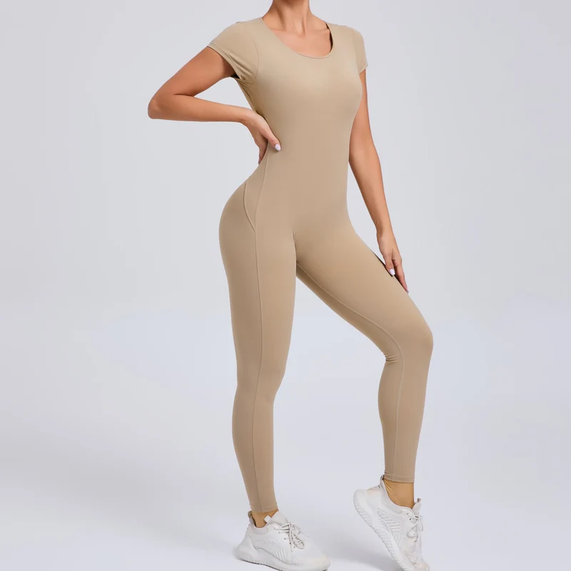 Tuta intera Sportiva Donna Rompers Pantaloni Yoga Palestra Sexy Jumpsuit Tutina
