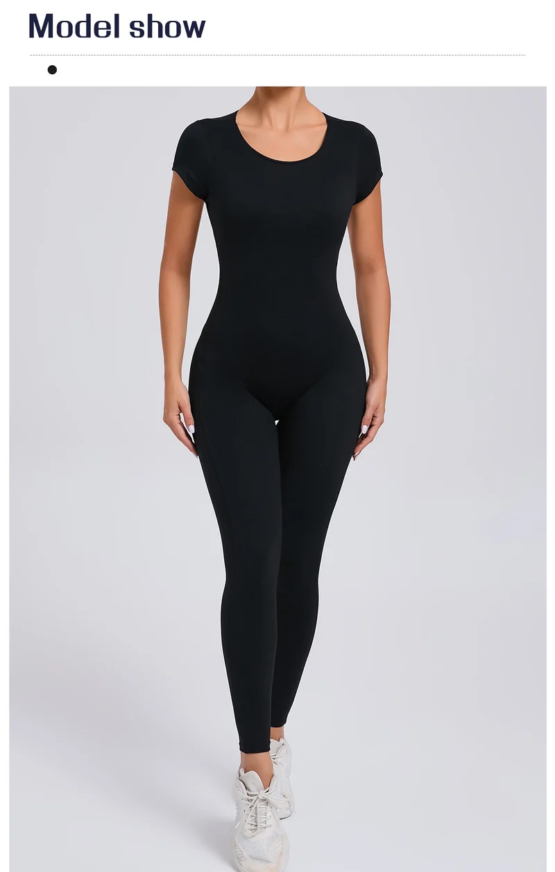 Tuta intera Sportiva Donna Rompers Pantaloni Yoga Palestra Sexy Jumpsuit Tutina