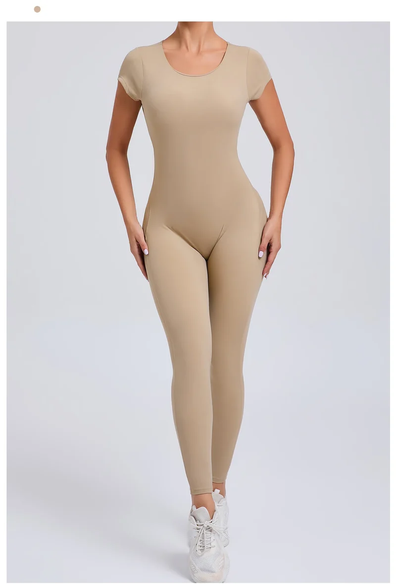 Tuta intera Sportiva Donna Rompers Pantaloni Yoga Palestra Sexy Jumpsuit Tutina