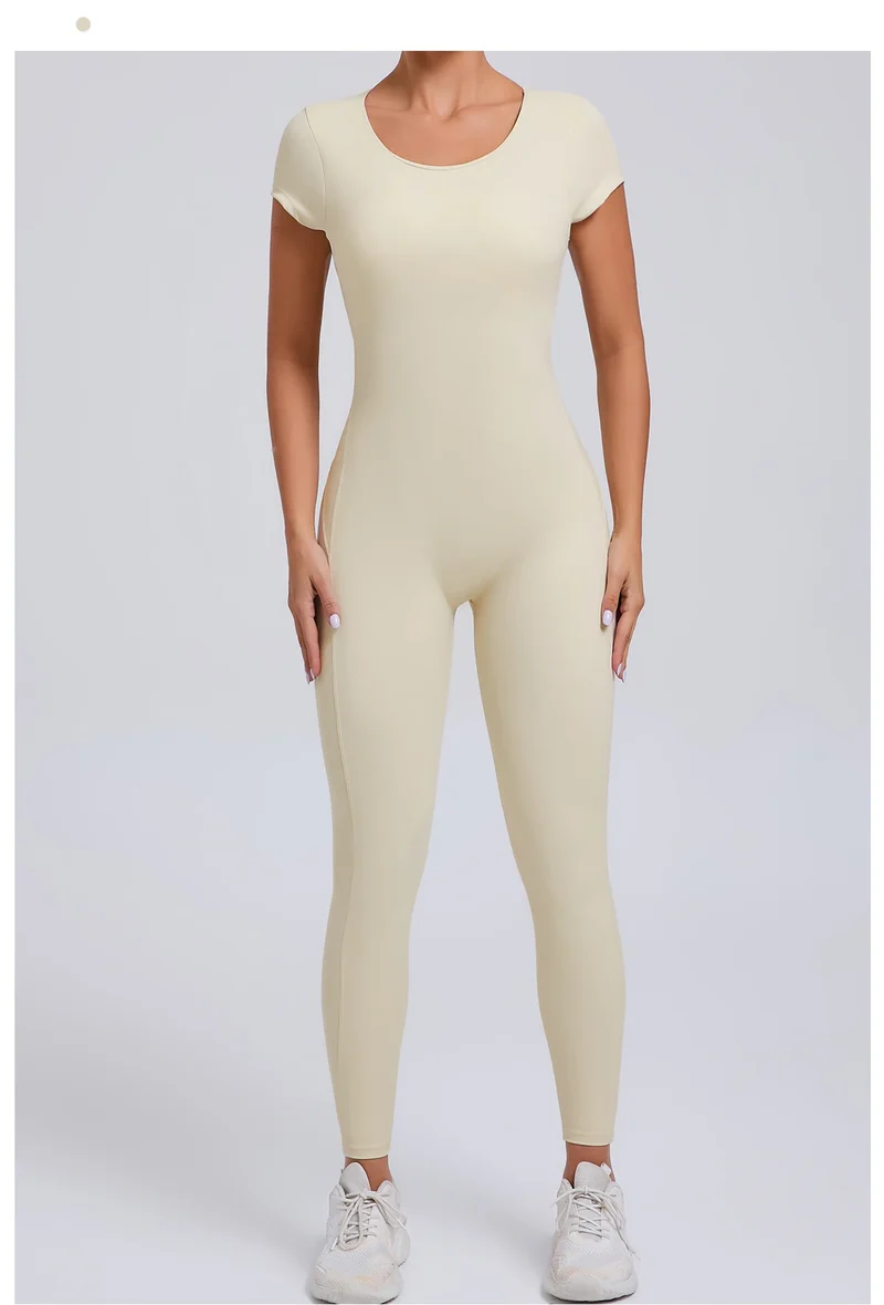 Tuta intera Sportiva Donna Rompers Pantaloni Yoga Palestra Sexy Jumpsuit Tutina