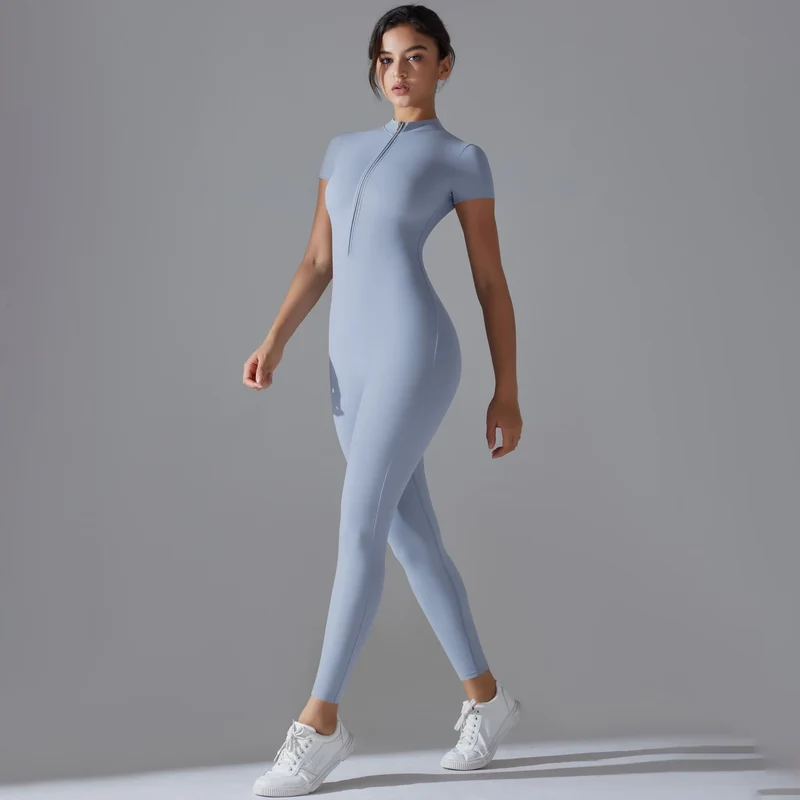 Tuta intera Sportiva Donna Rompers Pantaloni Yoga Palestra Sexy Jumpsuit Tutina