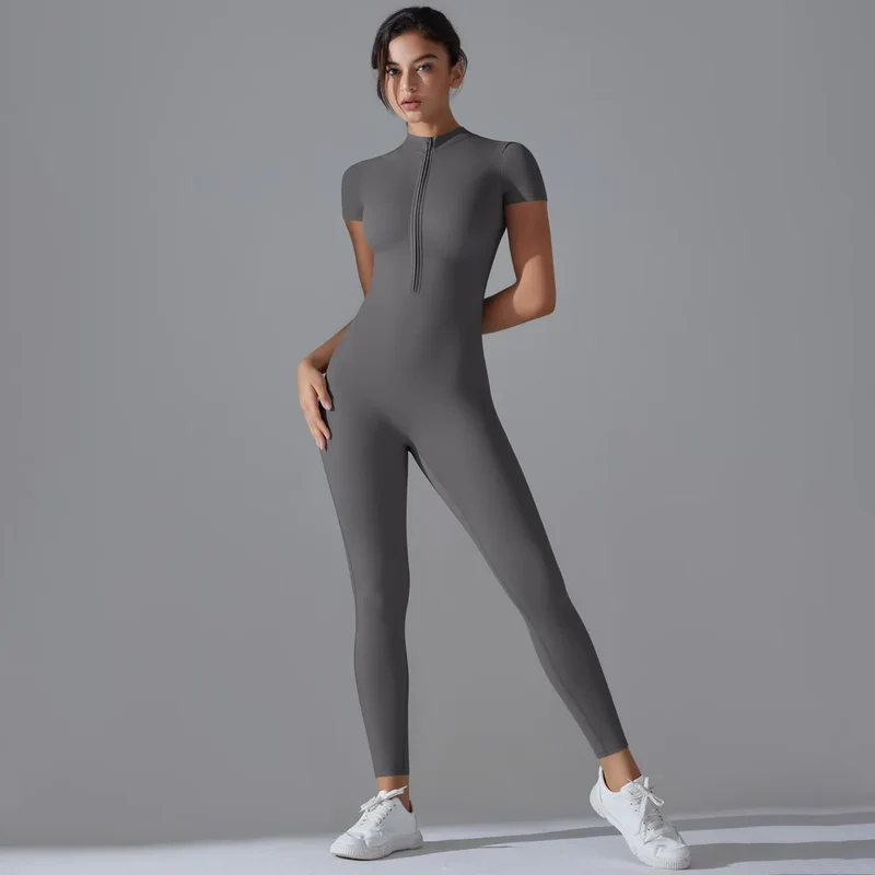 Tuta intera Sportiva Donna Rompers Pantaloni Yoga Palestra Sexy Jumpsuit Tutina