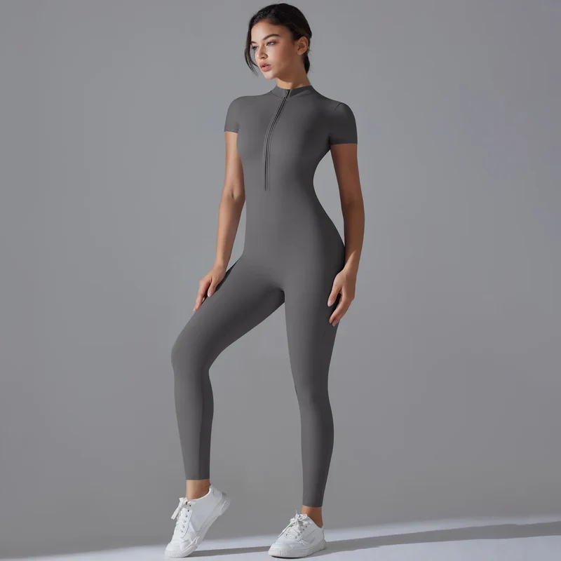 Tuta intera Sportiva Donna Rompers Pantaloni Yoga Palestra Sexy Jumpsuit Tutina