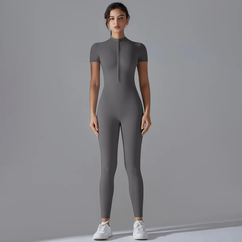Tuta intera Sportiva Donna Rompers Pantaloni Yoga Palestra Sexy Jumpsuit Tutina