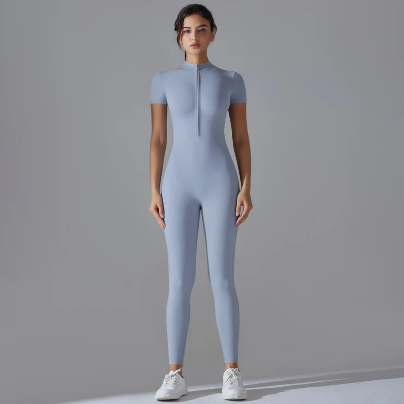 Tuta intera Sportiva Donna Rompers Pantaloni Yoga Palestra Sexy Jumpsuit Tutina