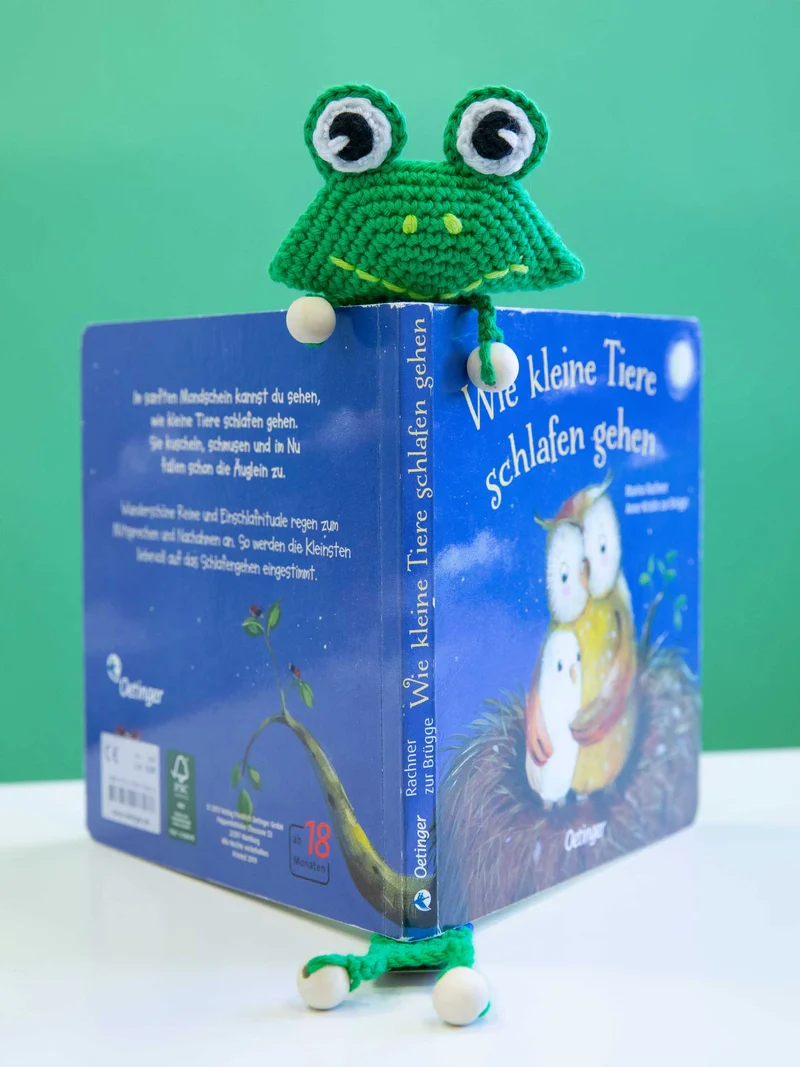 Anleitung Lesezeichen Frosch