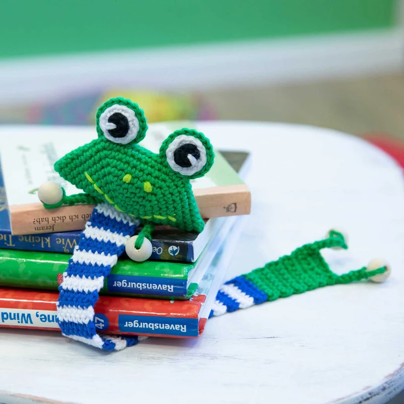 Anleitung Lesezeichen Frosch