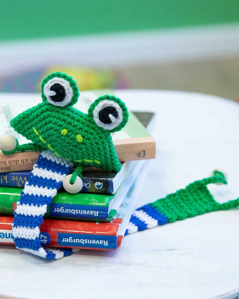 Anleitung Lesezeichen Frosch