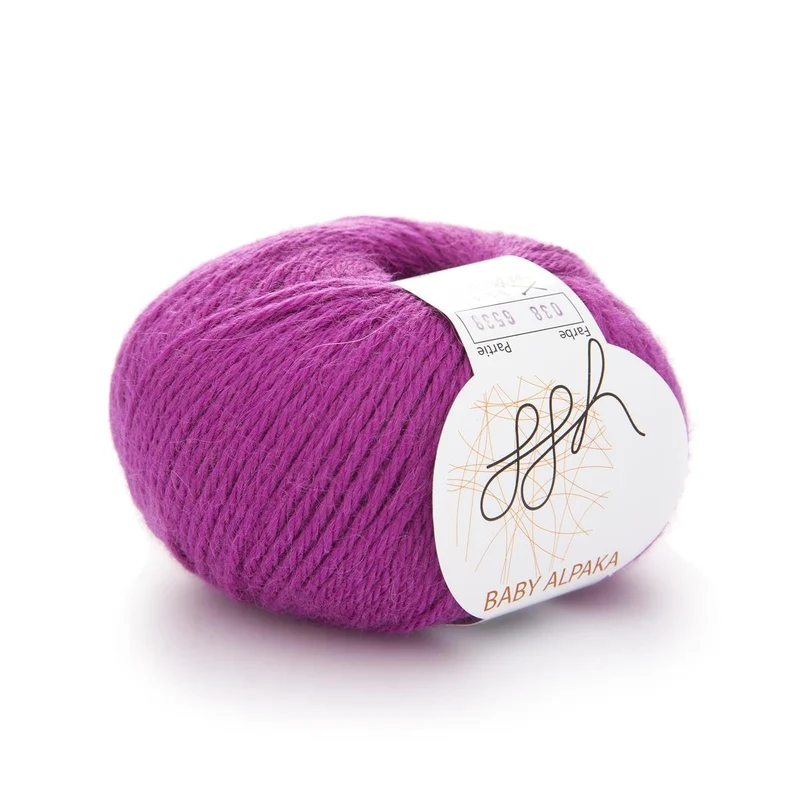 ggh Baby Alpaka Farbe | 100% Baby Alpaka Wolle | 100m/50g | 038 - Fuchsiarot