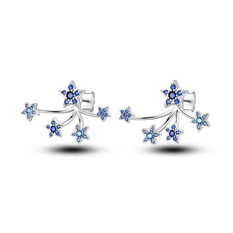 Creolen 925 Silber Ohrringe Zirkonia | Hypoallergen | Luxus Ohrstecker Geschenk