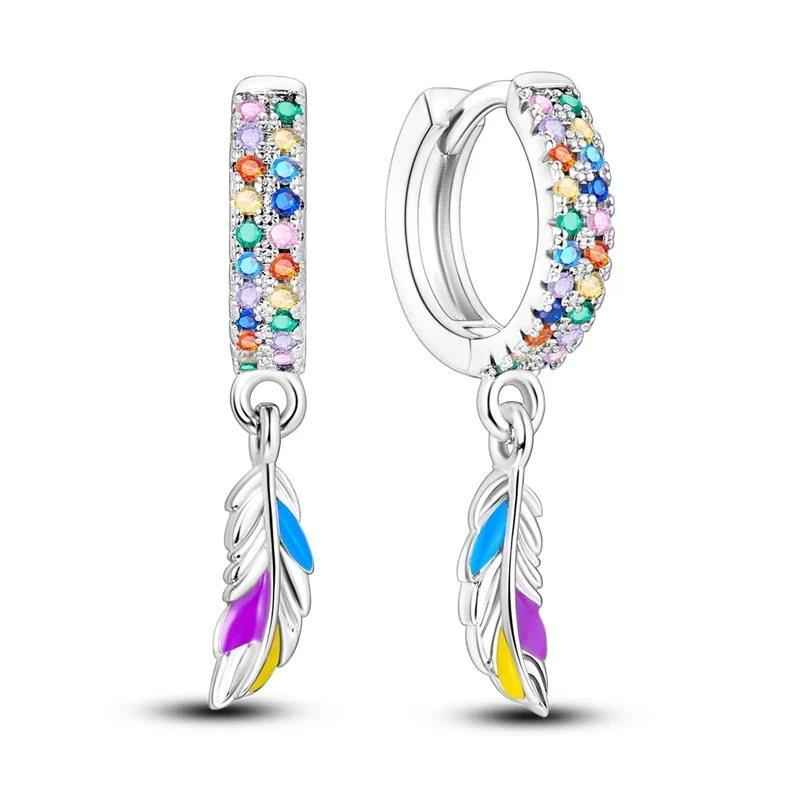 Creolen 925 Silber Ohrringe Zirkonia | Hypoallergen | Luxus Ohrstecker Geschenk