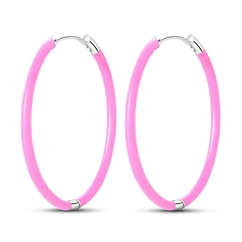 Creolen 925 Silber Ohrringe Zirkonia | Hypoallergen | Luxus Ohrstecker Geschenk