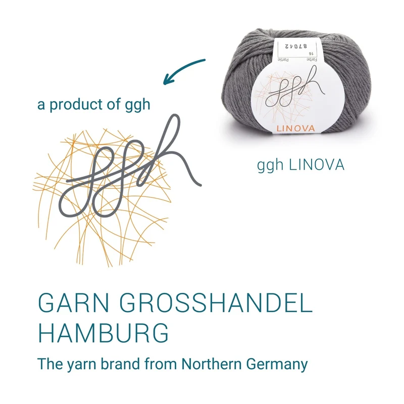 ggh Linova | 100% Baumwolle | 100m/50g | 016 - Schiefergrau