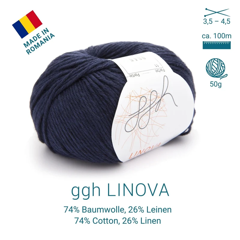ggh Linova | 100% Baumwolle | 100m/50g | 011 - Marine