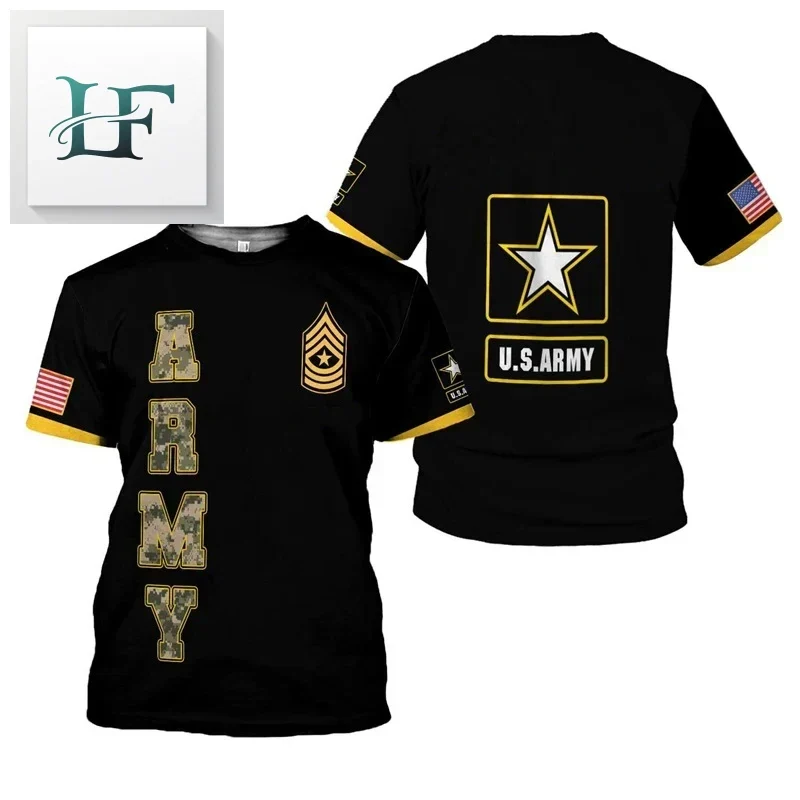 Maglietta mimetica da uomo dell'esercito americano T-Shirt Manica Corta Camicia