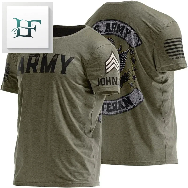 Maglietta mimetica da uomo dell'esercito americano T-Shirt Manica Corta Camicia