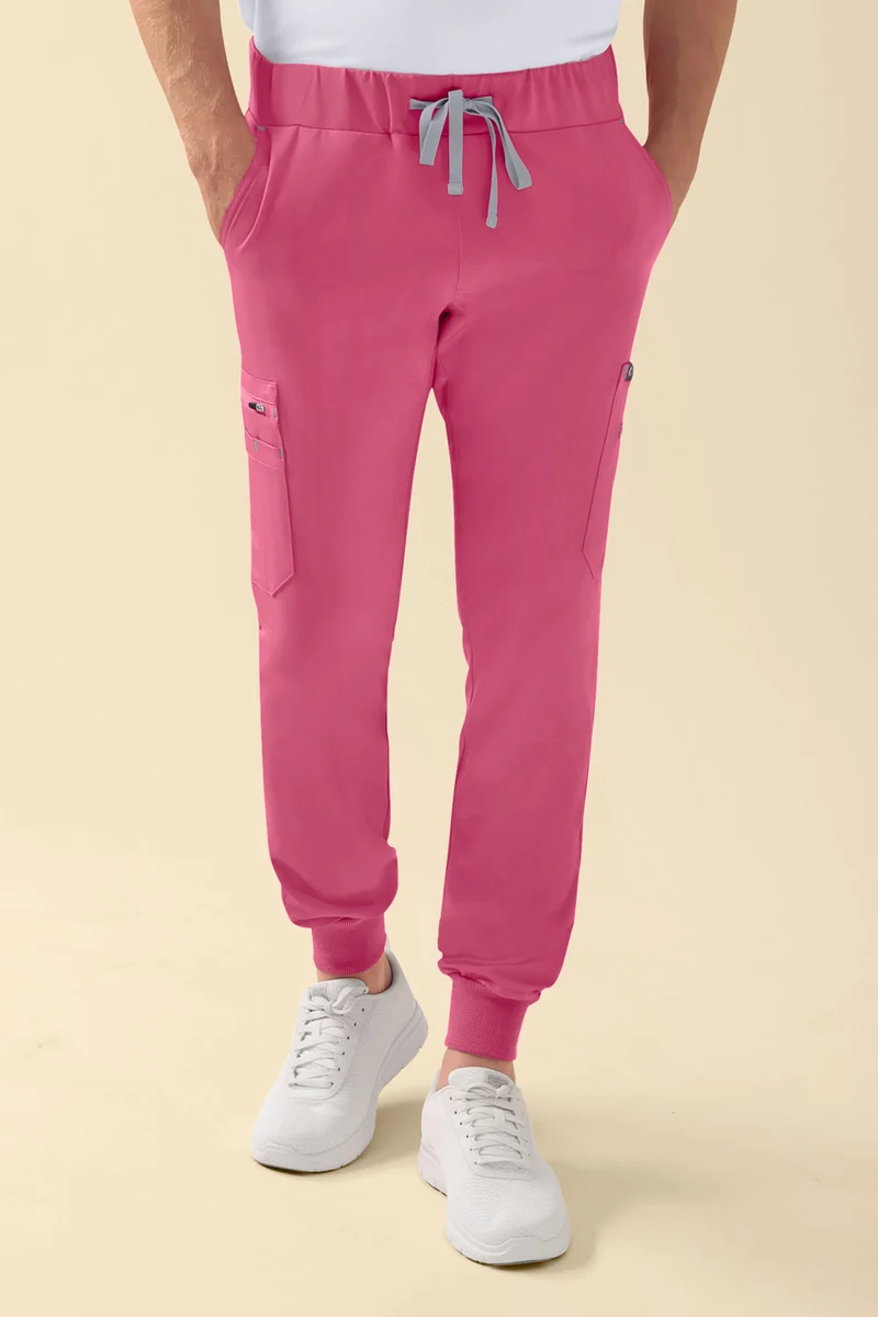 KAERE Hose Herren - Saumbündchen mit Beintaschen rosenholz