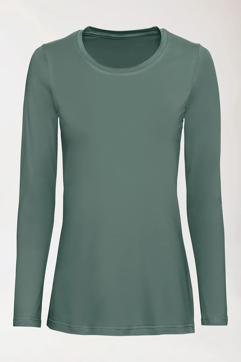 CORE Shirt Damen - 1/1 Arm dunkelgrün